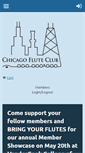 Mobile Screenshot of chicagofluteclub.org